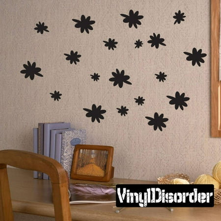 flowers daisies child teen vinyl wall decal mural quotes words