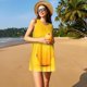 thumbnail image 3 of Fotbe Yellow Lemon Vestido de Verano sin Mangas para Mujer – Vestido Midi Línea A, Estilo Camiseta Floral, Vestido Playero Casual y Fluido, 3 of 7