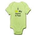 thumbnail image 1 of CafePress - I Love My Nonna & Papa Yellow Infant Bodysuit - Baby Light Bodysuit, 1 of 1