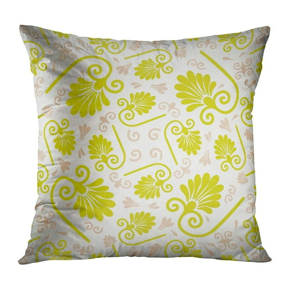 BOSDECO Colorful Abstract Summer Girly in Greek Colored Contrast Other Purpose Equable Puzzle Repeatable Ancient Pillowcase Pillow Cover Cushion Case 16x16 inch