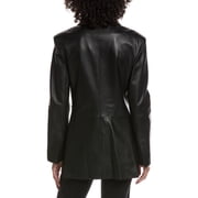 Jacquemus womens Leather Jacket, 34, Black