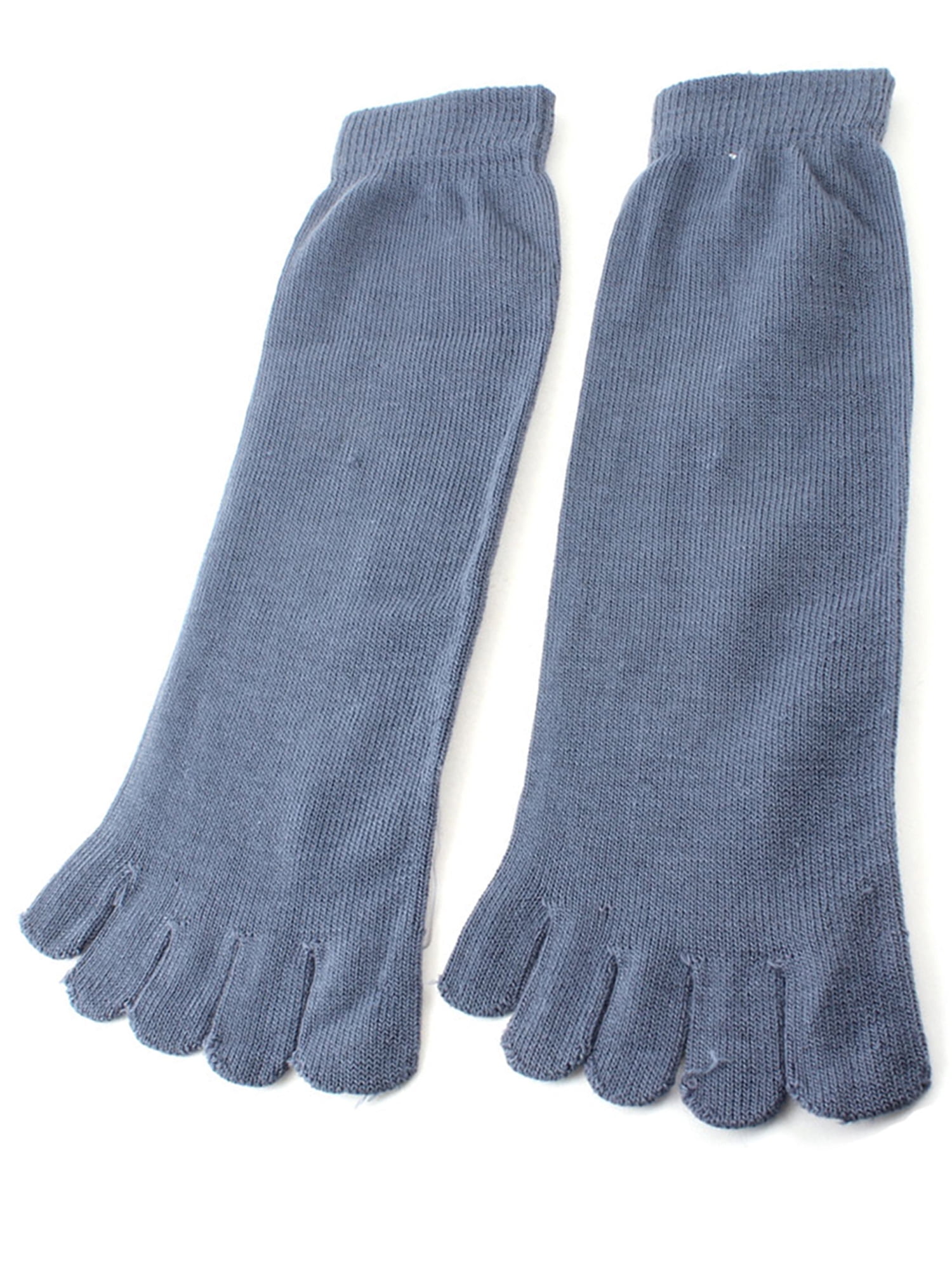 Allegra K Unisex Ankle High Length Elastic Five Finger Feet Toe Socks