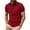 A6#2_Red, variant on Zhensanguo Polo Shirts for Men Short Sleeve Button Down Cotton Shirt Collared Casual T-Shirts with Pockets Green XL