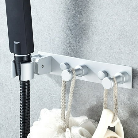 

RKSTN Shower Rack for Shower Head Water Tap Shower Shelves with Hanging Hook Shower Hooks for Inside Shower Stainless Steel Shower Hanger Hook for Wall Brushed H on Clearance