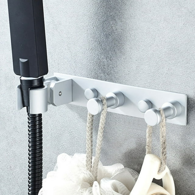 Shower Rack For Shower,Water Tap Shower Shelves With Hanging Hook Shower Hooks For Inside Shower , Stainless Steel Shower Hanger Hook For Wall, Brushed H