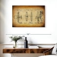 thumbnail image 3 of Elephant Stock Vintage Airplane Blueprint Wall Art - Horizontal Canvas Wall Art - Living Room Wall Decor - Patent Canvas - Orange And Brown Decor - 36" x 24", 3 of 8