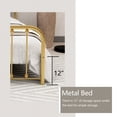 thumbnail image 5 of alazyhome Sturdy Metal Platform Queen Bed Frame, Easy Assembly, Gold, 5 of 6