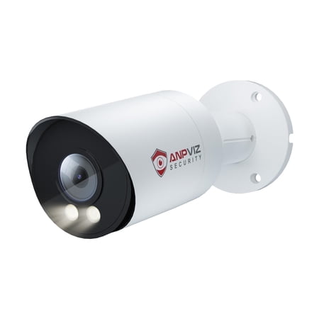 Anpviz 5MP Bullet POE IP Camera with Mic/Audio 2.8mm Lens Security Camera for Outdoor Indoor Human & Motion Detection 98ft IR Night Vision Up to 256GB MicroSD for 24/7 Recording