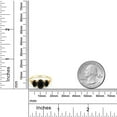 thumbnail image 3 of Gem Stone King 10K Yellow Gold Black Onyx and Diamond 3-Stone Engagement Ring | 2.44 Cttw | Gemstone Birthstone | 3 Stone Wedding Engagement Anniversary Promise Ring for Women (Size 6), 3 of 4