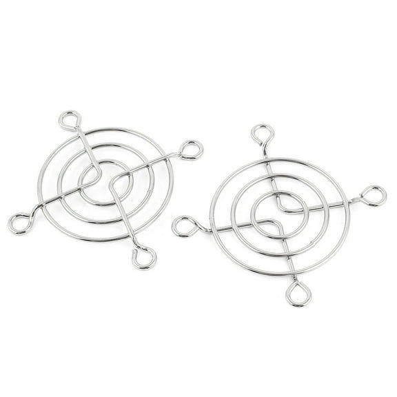 Unique Bargains 2 Pieces Metal Wire Finger Guard Protect Grill for 50mm Computer PC Cooling Fan