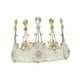 thumbnail image 4 of Tiara de boda elegante accesorio para el cabello nupcial tocado corona de princesa tocado nupcial para fiesta boda mujeres y , 11cmx8cm, 4 of 9