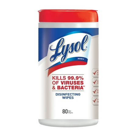 Lysol Disinfecting Wipes, Red Cap, 80 ct.