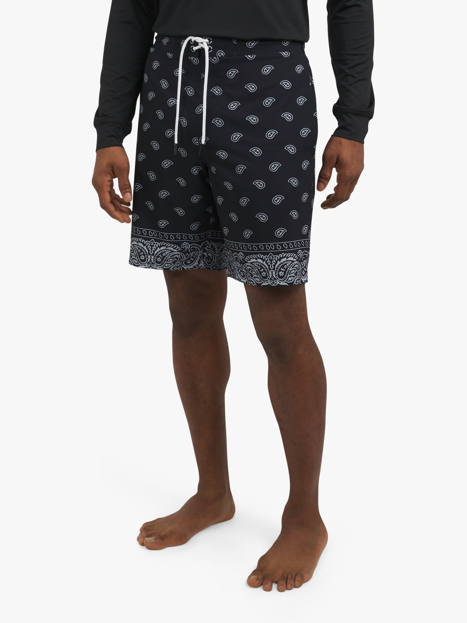 Dogg Supply by Snoop Dogg Men's Paisley E-Board Swim Trunks, 9" Inseam, Sizes S-3XL