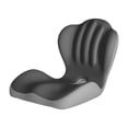 thumbnail image 2 of Cojín asiento espuma viscoelástica, soporte cómodo, funda transpirable extraíble, respaldo ergonómico para viajes, conductores y sillas Gris claro oscuro, 2 of 8