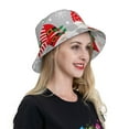 thumbnail image 6 of Sikiie Merry Christmas Gnome1 Reflective Double-Sided Bucket Hat, Sun Hat, for Gardening, Beaching, Camping, Hiking, Fishing, 6 of 6