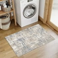 thumbnail image 4 of BERTHMEER 3'x5' Small Abstract Washable Area Rugs for Kitchen Bedroom Entryway Bathroom Rugs Non Slip Modern Dorm Office Contemporary Distressed Rugs Carpets Tapis, Beige, 4 of 4