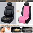 thumbnail image 5 of Uorisanigo Pink Car Seat Covers 2 Pack Front Automotive Seat Protector Durable Non‑Slip Polyester Car Seat Mats Removable Automotive Accessories Universal for Sedan SUV Truck Van, 5 of 7
