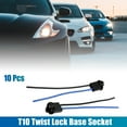 thumbnail image 2 of 10pcs DC 12V T10 168 194 Wedge Instrument Light Bulbs Twist Base Socket, 2 of 6