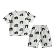 thumbnail image 4 of Ensemble Garçon T-Shirts Imprimés + Shorts Col Rond Tenues de Printemps Vêtements Garçons 9-10 Ans, 4 of 4