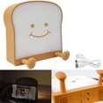 thumbnail image 1 of 1 lámpara de noche (para divertirse, aproximadamente 11011538 mm) - Tostadora - Lámpara linda con USB recargable de madera Habitación infantil (comedor), 1 of 5