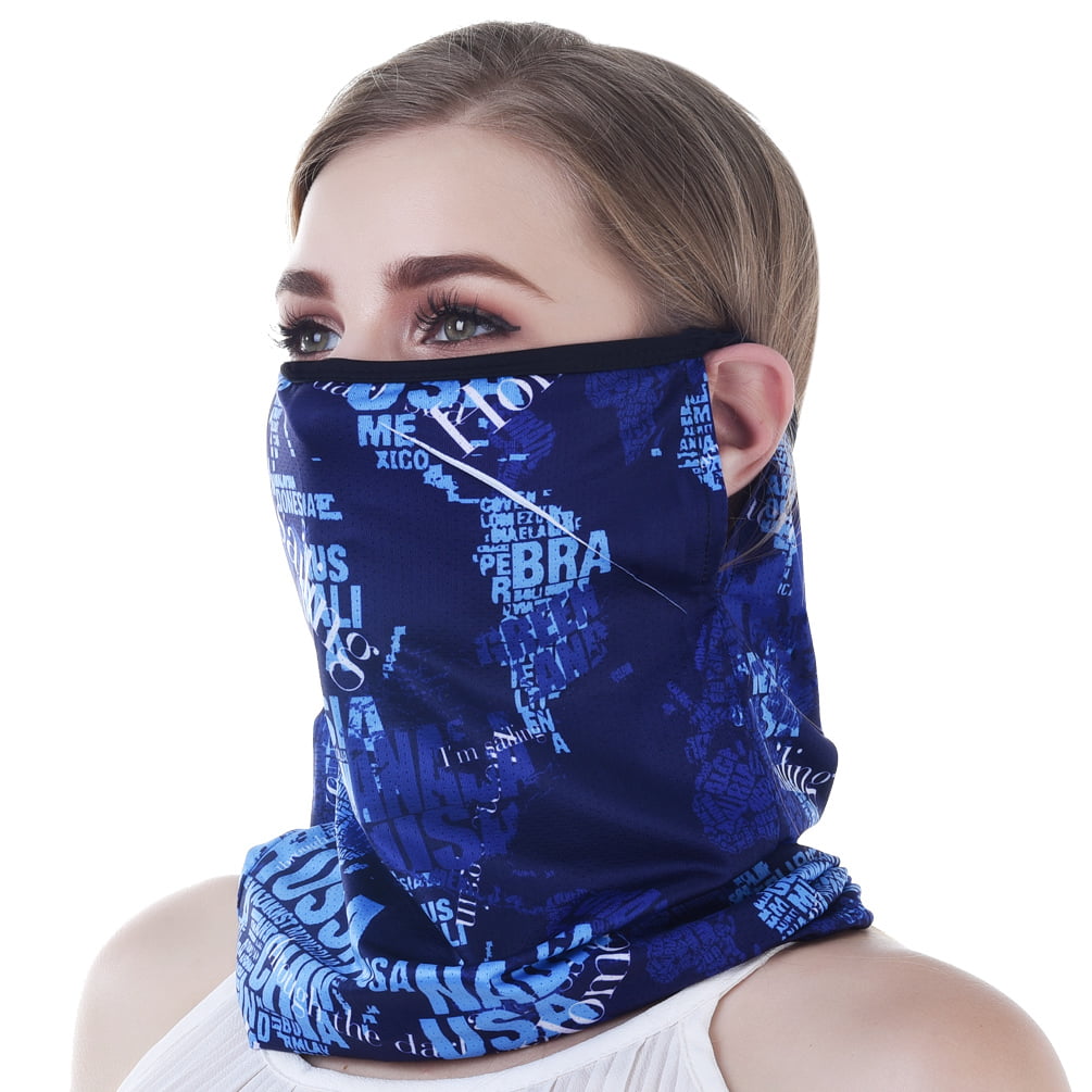 Aberimy Cute 4PCS Unisex Disposable Face Bandanas Cover Cloth Covering Comfy Breathable Mouth Protective for Adults Indoors Outdoor