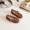 Brown, variant on Liyamei Girls' Small Leather Shoes Summer And Autumn 2026 New Children's Hollow Show Shoes Medium And Large Children's Soft Soled Shoes Girls Dress Sandals Size Beige 23
