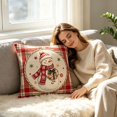 thumbnail image 4 of Dalxymotic Christmas Cushion Cover, Xmas Soft Throw Pillow Case, Christmas Decorations Indoor Outdoor, Winter Decor Indoor, Holiday Home Decoration for Sofa, Bed, Couch, Chair, 4 of 6