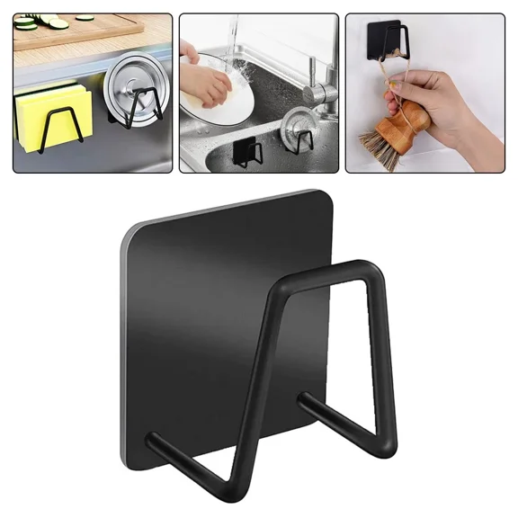 Kitchen Sponges Holder Self Adhesive Sink Sponges Drain Rack Stainless Steel Cw