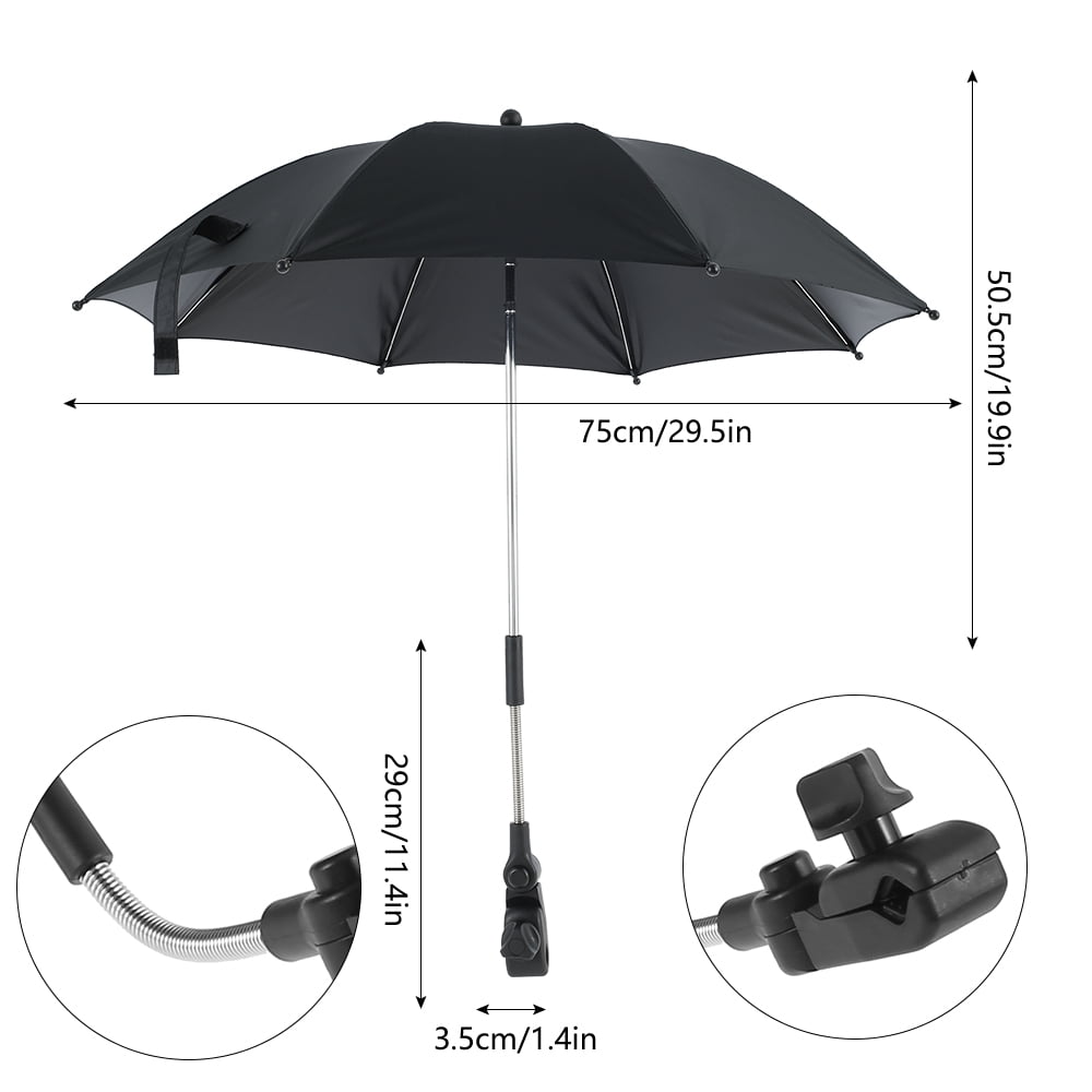 Baby Stroller Umbrella with Auto Open Lightweight Attaches to Any Stroller