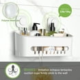 thumbnail image 4 of Shower Caddy, LUXEAR Suction Cup Shower Caddy - No Drilling Removable Shower Organizer - Powerful Suction Bathroom Shower Storage Max Hold 22lbs, 4 of 10