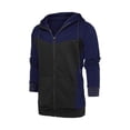 thumbnail image 3 of Faithtur Men Hooded Tops Patch Color Shirt Sports Running Jogger Pants, 3 of 6