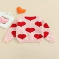 thumbnail image 4 of Baby Knitted Cardigan with Sweet Heart Pattern  Single-Breasted Classic  Neck Spring Clothing, 4 of 7