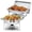 Silver-2Pack, variant on 6 Piece Chafing Dish Buffet Set, 8 Qt Rectangular & 5 Qt Round Stainless Steel Food Warmers with Lids and Fuel Holders, Professional Catering Server for Parties, Weddings, Events