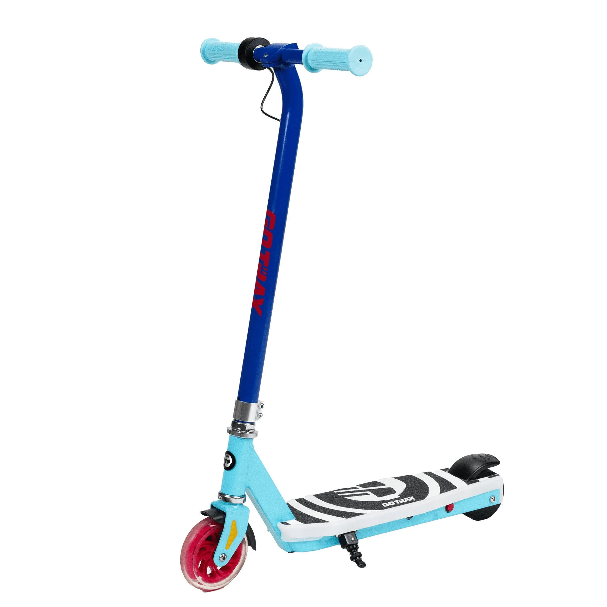 GOTRAX Scout light-up kids’ electric scooter for ages 4–7, 80w motor, 6 mph, colorful led front wheel & deck, lightweight,Gray