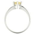 thumbnail image 4 of Solitaire Engagement Ring for Women - 1.5ct Natural Citrine in 14K White Gold Promise Ring, 4 of 5