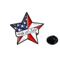 thumbnail image 2 of HongHeng 4th of July Enamel Brooches Set for Women Men USA American Flag Star Firework Patriotic Lapel Pins Red White Blue Waving for Veterans Independence Memorial Day Decor Gifts-1PC, 2 of 6