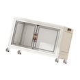 thumbnail image 2 of Abbracc Foldable Storage Cabinet Fashion Portable for Farmhouse Drawing Room Kitchen White 1 Layer 55 cm, 2 of 9