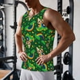 thumbnail image 5 of Gukieu Cat St Patrick's day Print Men's Quick Dry Fitness Vest, Round Neck Sleeveless Fitness Bodybuilding Top-3X-Large, 5 of 7