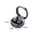 thumbnail image 3 of Wireless Bluetooth 5.3 Ultra Lightweight Earbuds,In Ear Immersive Sound Headphones,Built-in Microphone,IPX4 Waterproof,Low Latency,Touch Control,Single/Twin Mode,LED Display Charging Case Headphones, 3 of 8