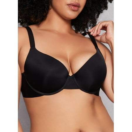 Womens Plus Size Push Up Plunge Bra