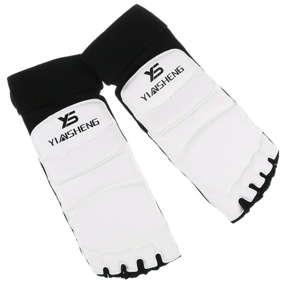 PU Taekwondo Foot Protector Guard Karate MMA Pads Sparring Gear M