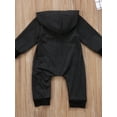thumbnail image 4 of Hirigin Newborn Baby Boy Girl Solid Color Jumpsuit Hoodie Romper Zipper Long Sleeve One Piece Outfits Warm Clothes, 4 of 7
