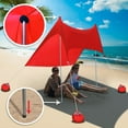 thumbnail image 2 of Sunny Easy Set Up 7' x 7' Beach Tent, Red, 2 of 10