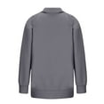 thumbnail image 6 of Womens Half Zip Oversized Solid Sweatshirt,Quarter Zip Pullover Women 2024,Sweatshirt for Women Lapel Collar Sweatshirts Trendy Fall Fashion Teen Girls, 6 of 7
