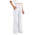 thumbnail image 2 of HAOTAGS Flared Yoga Pants for Big Girls (6-15), Split-Hem Leggings with Pockets Full-Length Elastic-Waist Stretch Trousers White 12-13 Years, 2 of 9