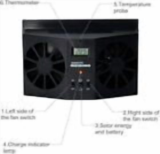 KingFurt Solar Powered Car Cooling Fan Cooler Auto Window Air Vent Exhaust Feel the Comfortable Temperature