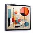 thumbnail image 2 of Designart "Dynamic Duality Colorful Mid Century Harmony II" Mid-century Floater Framed Canvas Art Print, 2 of 7