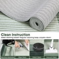 thumbnail image 4 of Modern Abstract Runner Rug 2x6 Washable Hallway Runner Rug, Non Slip Non-Shedding Soft Floor Carpet, Low-Pile Minimalist Bordered Runner for Bedside Laundry Bathroom, Green, 4 of 8