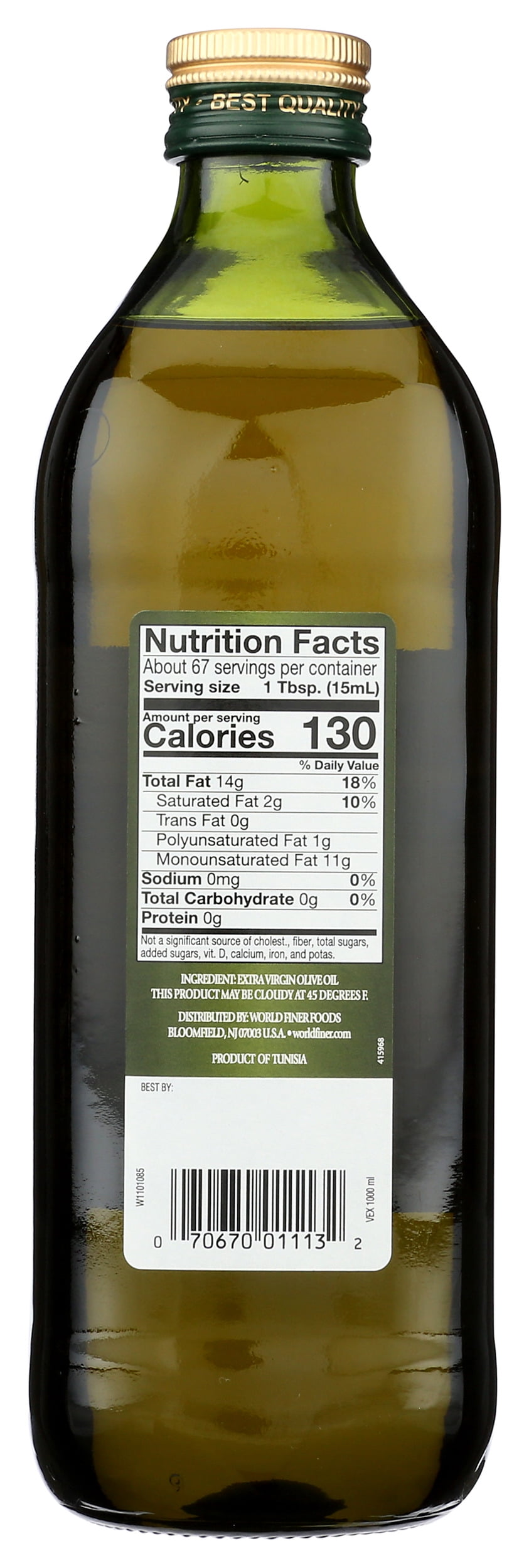 Pack of 12, Davinci Extra Virgin Olive Oil, 33.8 oz