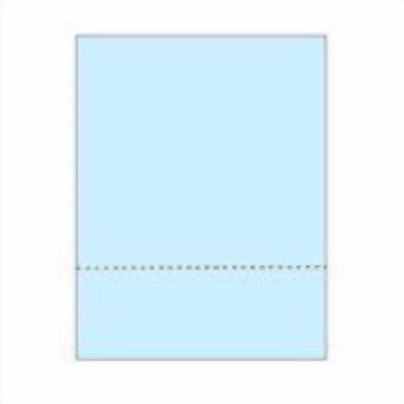 Print-Ready Business Forms (8-1/2" x 11") with Single, Bottom Micro-Perf for Separation, on Blue 67lb Vellum Paper - 250 Sheets (Forms)